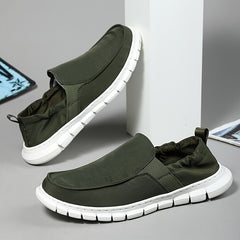 Men's Canvas Slip-On Walking Shoes Sneakers