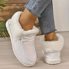 Women's Faux Fur Snow Boots Soft Warm Non-slip Shoes