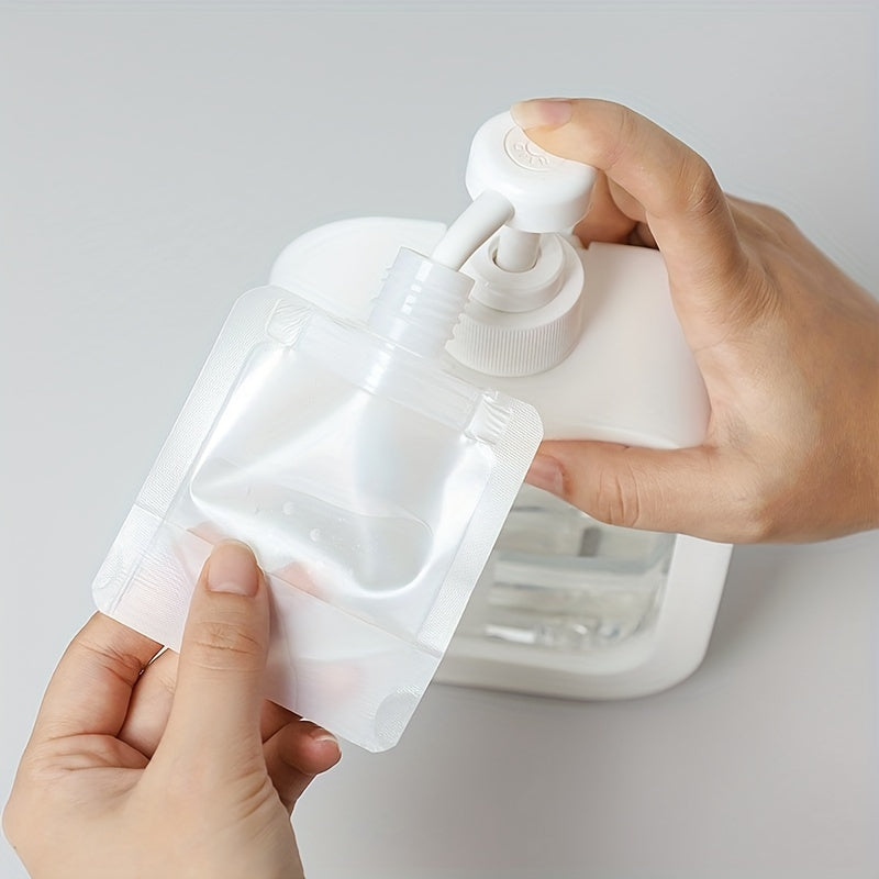 10 Pcs Travel Refillable Squeeze Pouch Toiletry Containers Lightweight