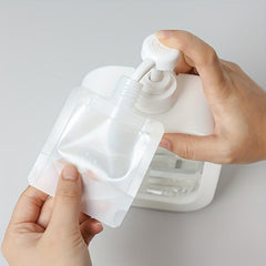 10 Pcs Travel Refillable Squeeze Pouch Toiletry Containers Lightweight
