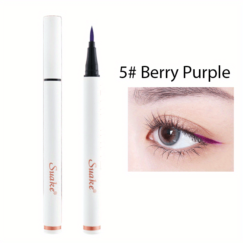 6 Colorful Long Lasting Eyeliner Pens Fast Drying Waterproof & Smudge Proof