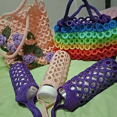 100pcs Hand-knit Setting Circle O-shaped Hook And Loop Hand-knit Material