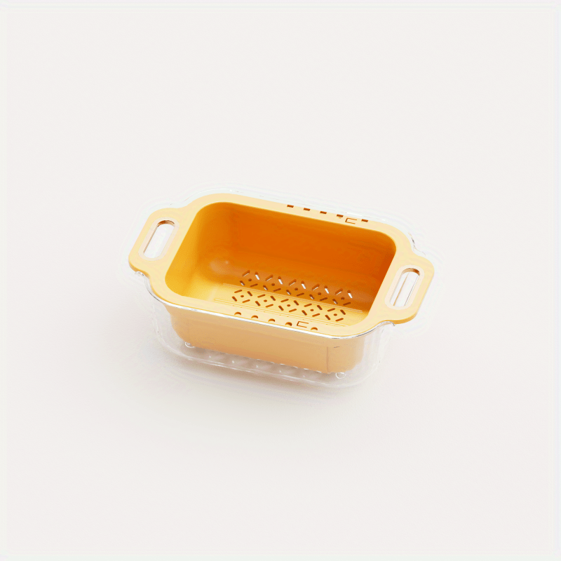 Retractable Drain Basket for Kitchen Sink Double Layer with Drain Rack