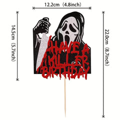 Halloween Cake Insert Horror Decoration