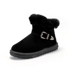 Women's Winter Snow Boots Cozy Ankle High Slip On Insulated Shoes