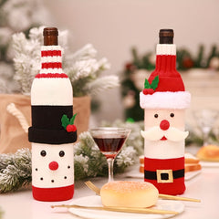 Christmas Wine Bottle Cover for Holiday Decoration