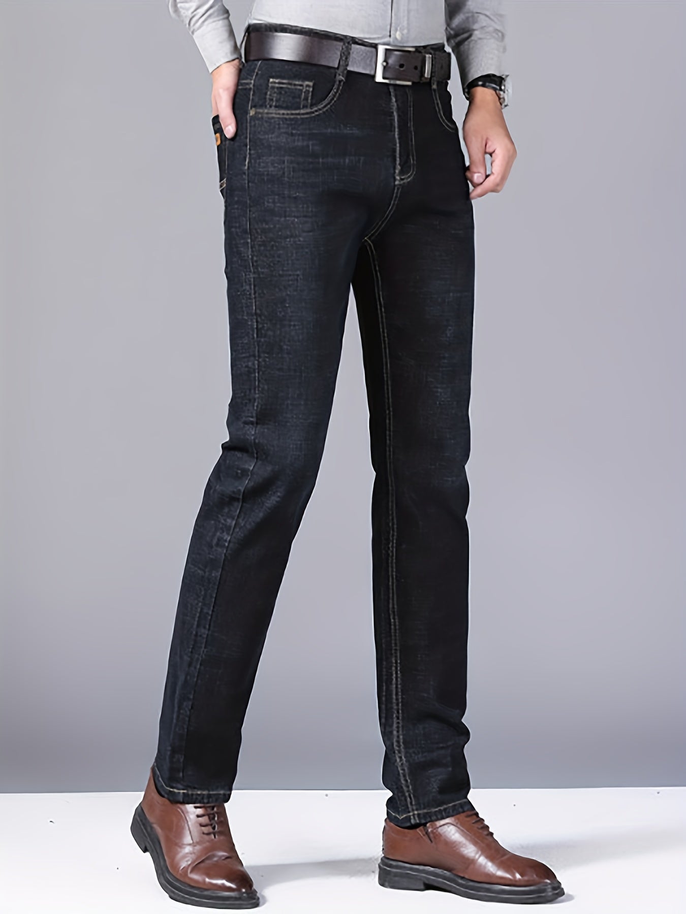 Stretch Denim Pants: Classic Semiformal Jeans