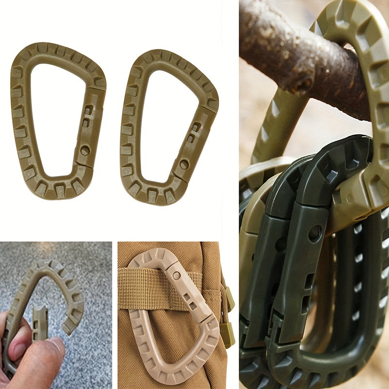4pcs Carabiners Clips Key Chain Backpack Hanging Buckle Outdoor Camping