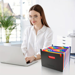 24 grid Expanding File Folder Organizer
