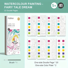 Children's Watercolor Painting Coloring Book