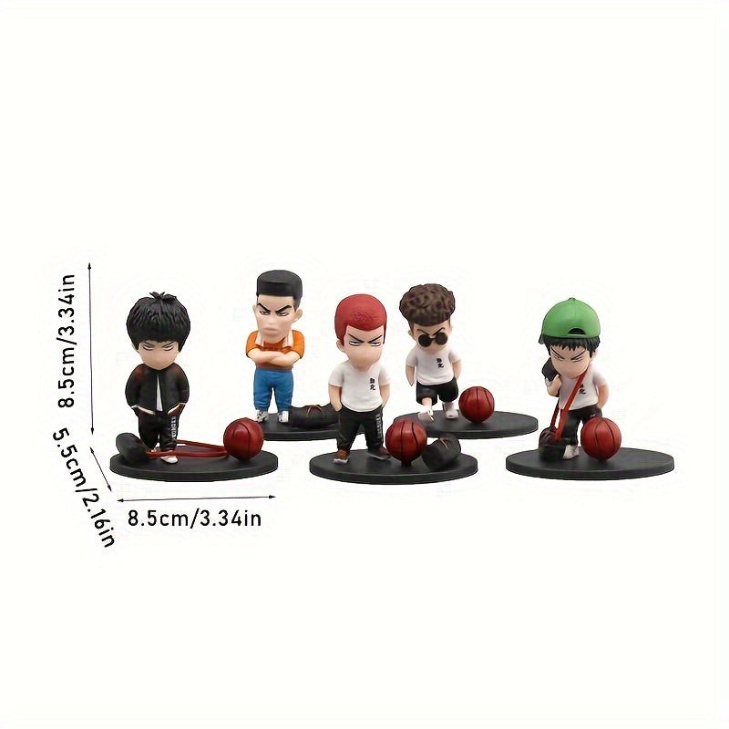 5pcs Action Figures for Car Dashboard Decoration