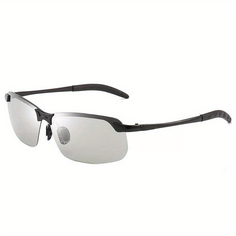 Men's Polarized Sunglasses + Night Driving Glasses + Zipper Case