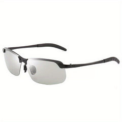 Men's Polarized Sunglasses + Night Driving Glasses + Zipper Case