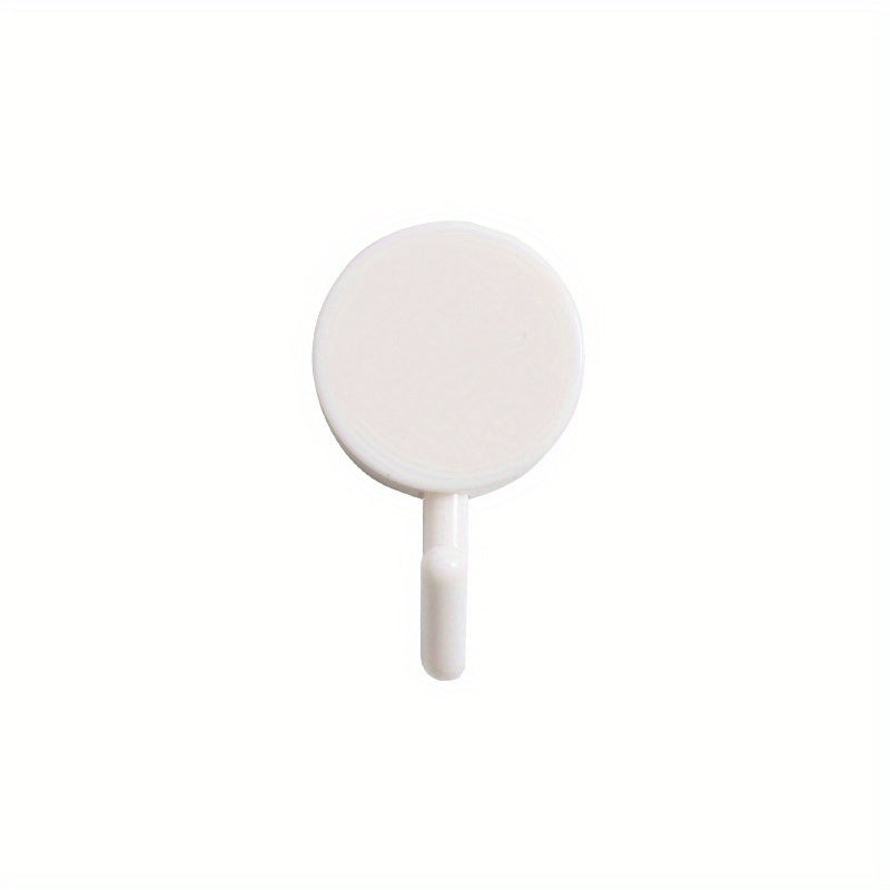 8pcs Non Marking Round Hooks for Wall Hanging and Bath Towels