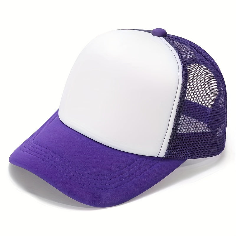 Men's Summer Sun Protection Baseball Cap with Mesh - Block
