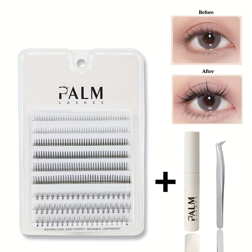 Curling Wispy Lash Kit Natural Look Long Thick Volume Lashes