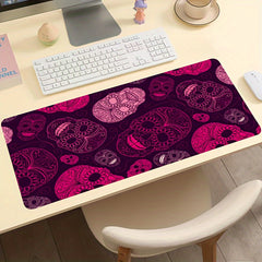 Pink Motorcycle Skull XL Mouse Pad