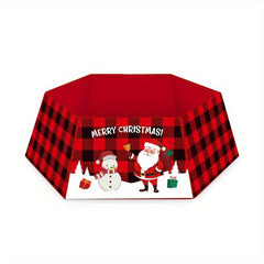 Christmas Tree Collar with Santa Claus Elk Snowman Pattern