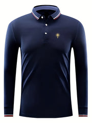 Men's Cross Print Long Sleeve Shirt Outdoor Spring Fall