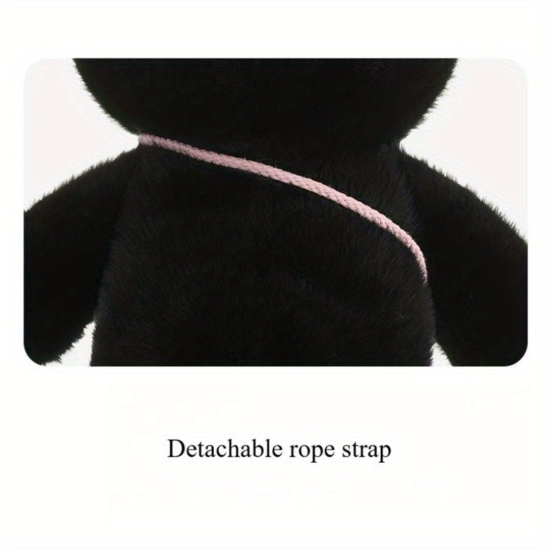 Cute Kitten Plush Toy Fish Backpack with Bow Tie