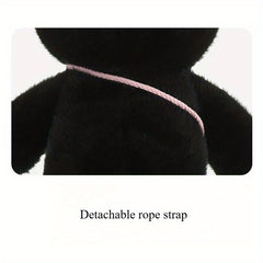 Cute Kitten Plush Toy Fish Backpack with Bow Tie