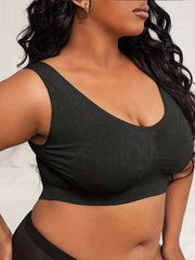 Women's Plus Size Seamless High Stretch Sports Bra