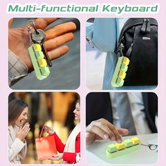 Adult Keyboard Keychain Relaxation Toy Multicolor Novelty Gift for Halloween