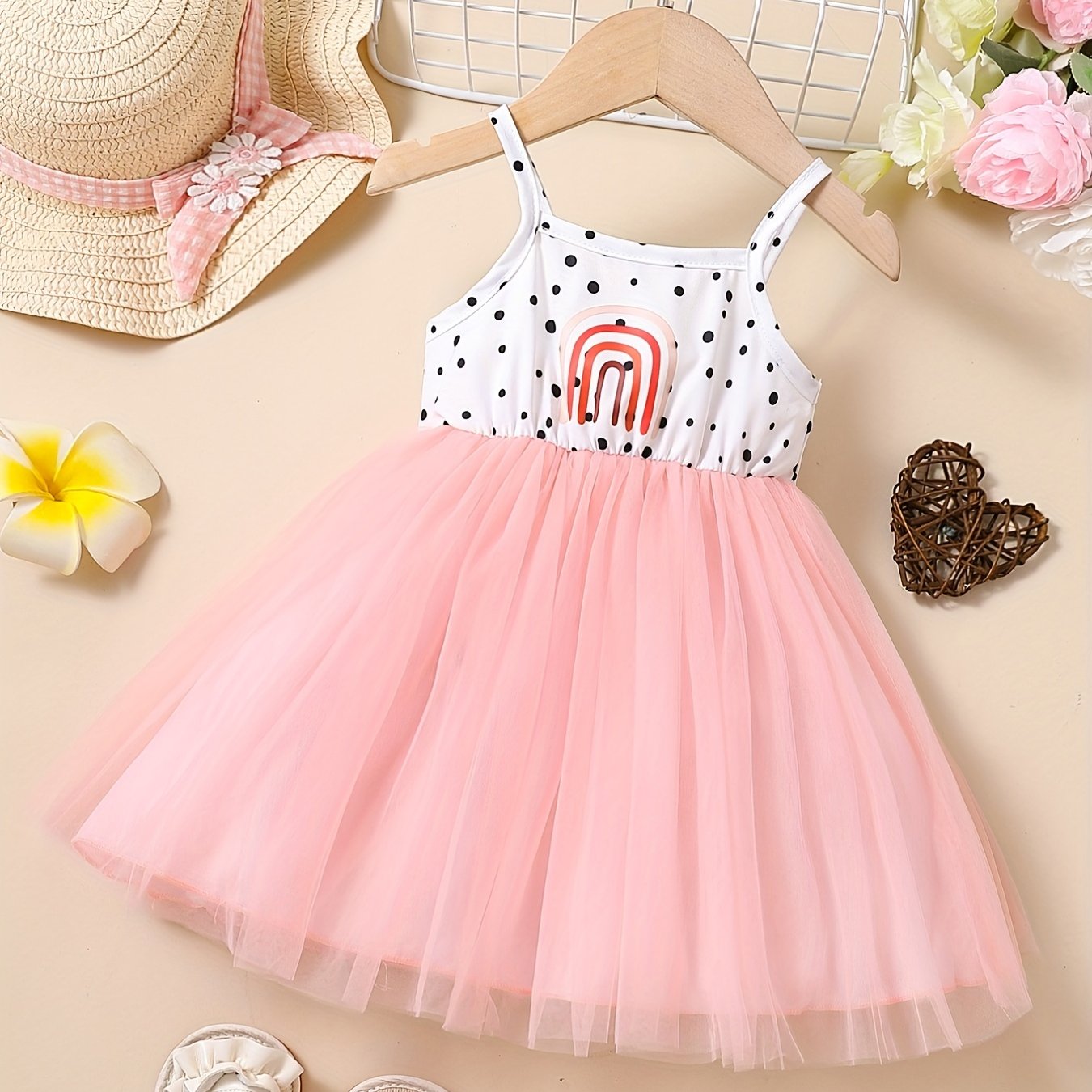 Mesh Princess Dress Baby Girls Birthday Party Dress Kids Clothes