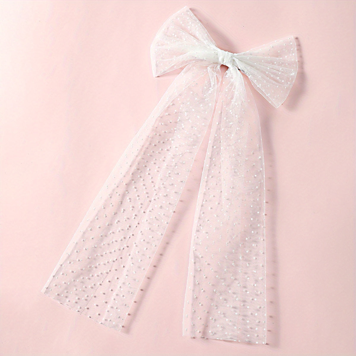 Bow Head Veil Ribbon Edge Veil Bridal Wedding Hair Accessories