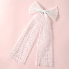 Bow Head Veil Ribbon Edge Veil Bridal Wedding Hair Accessories