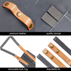 Adjustable Heavy Duty Canvas Apron, Brown, 28in x 35in