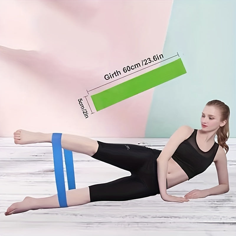 Yoga Resistance Bands Leg Hip Training Elastic Rubber Pilates Stretch Band