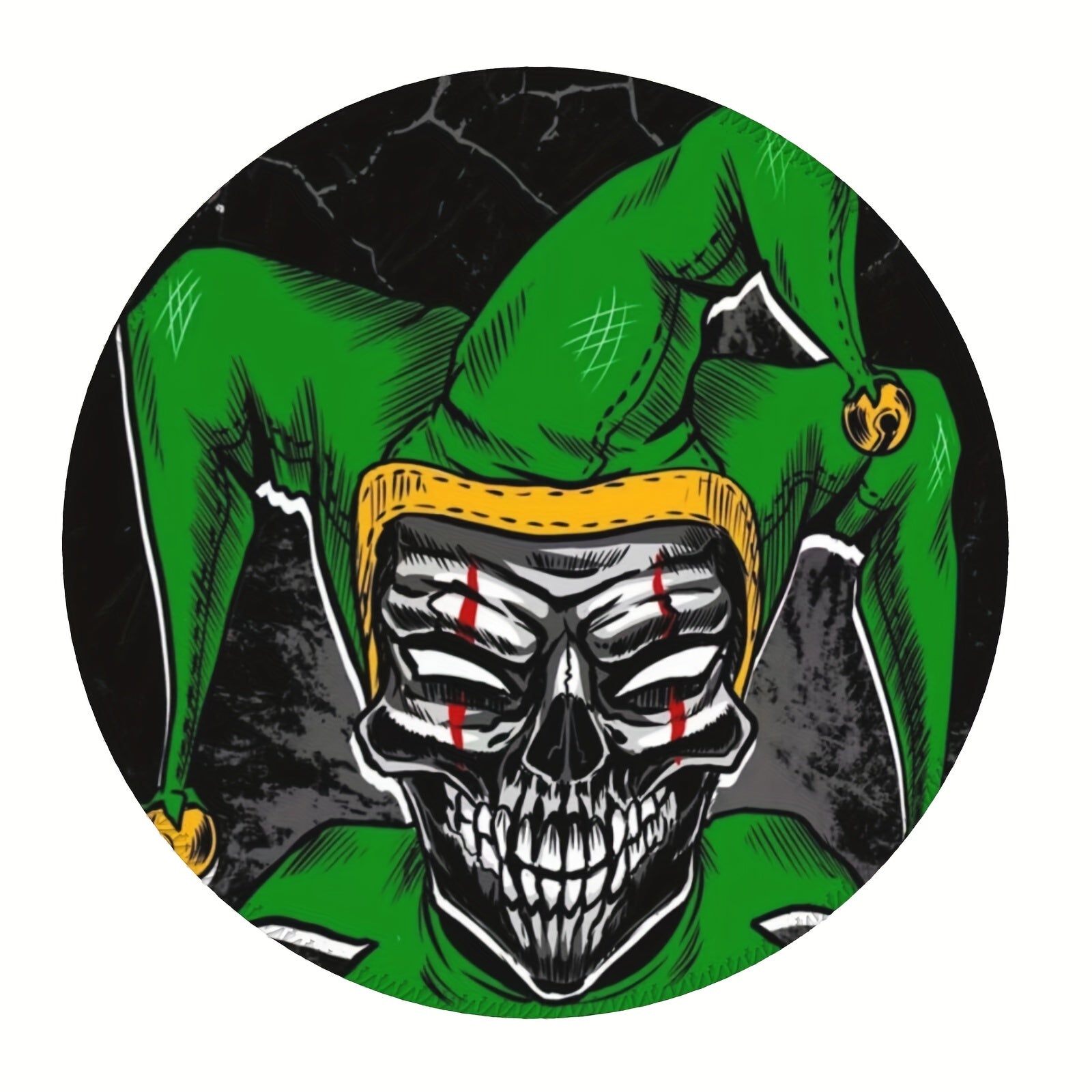 Green Devil Round Gaming Mouse Pad 20x20cm