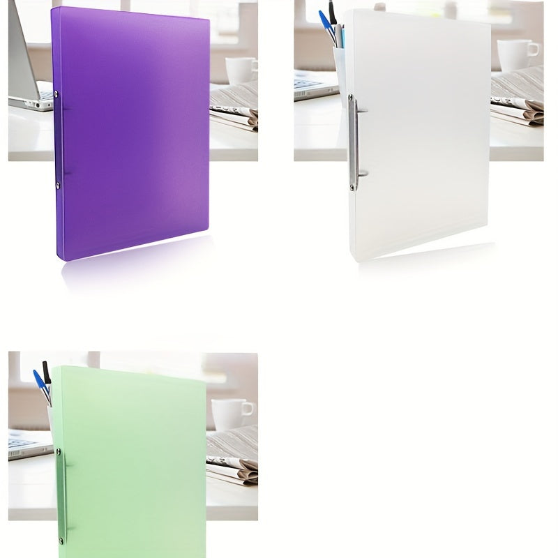 Candy Transparent File Folder O-shaped 2 Holes A4 Data Storage Binder