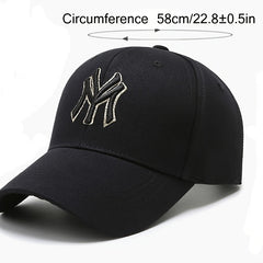 Unisex Embroidered Baseball Cap for Autumn/Winter