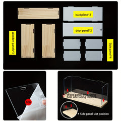 1pc Hand Storage Box Building Blocks Display Box Transparent Dustproof