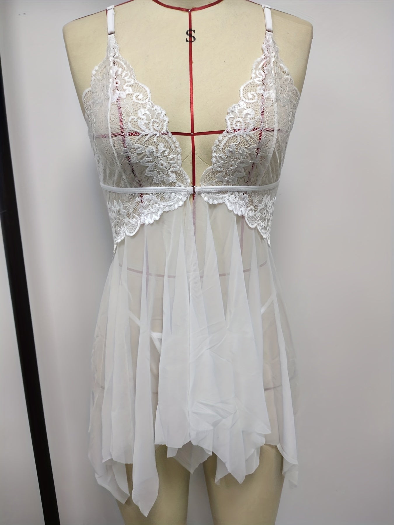 Lace Mesh Slip Dress Sexy Babydoll
