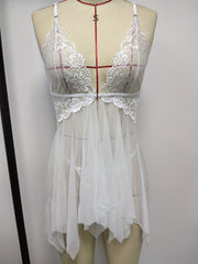 Lace Mesh Slip Dress Sexy Babydoll