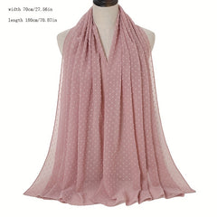 Solid Malaysia Bandana Shawl Soft Chiffon Scarf Sun Protective Headband Wrap