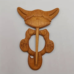 Wooden Fox Brooch For Girls