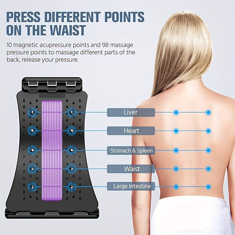 Lumbar Spine Relaxation Board Back Stretcher Adjustable Waist Relax Board