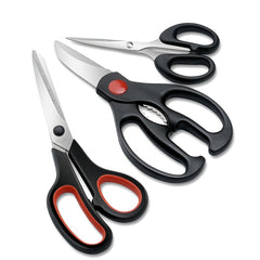 3-Pack Stainless Steel Multifunctional Scissors for Chicken Bones and Food