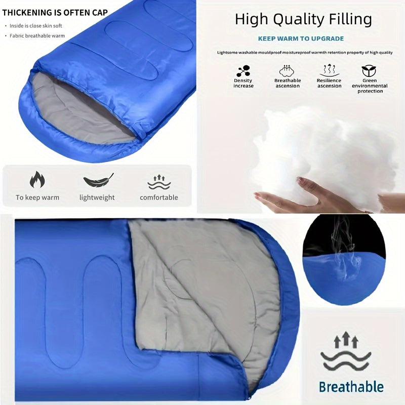 Winter Camping Sleeping Bag Waterproof Compact Sleeping Bag For Outdoor Hiking