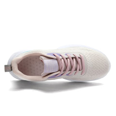Thick Sole Shock Absorption Woven Running Shoes Lightweight Sport Shoes
