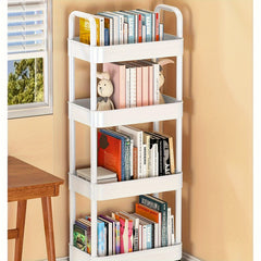 4-Tier Movable Storage Rack Snack Storage Organizer