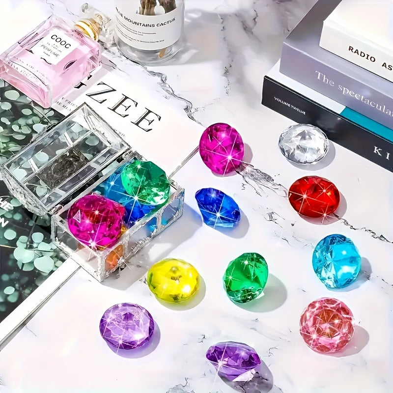 20pcs Colored Artificial Diamonds Diving Toys for Pool Use