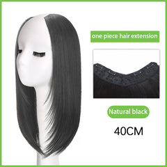 Synthetic U Shape Clip In Hair Extensions Straight Easy to Use