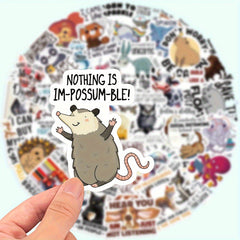 50 Funny Animal Quotes Stickers for Laptops and Water Bottles