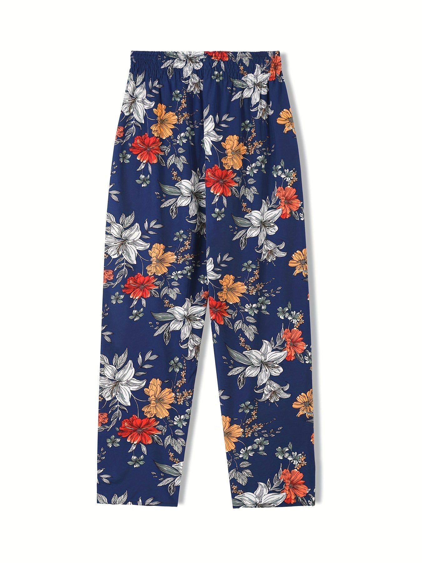 Floral Print Loose Pants for Women