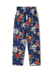Floral Print Loose Pants for Women